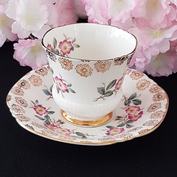 Royal Adderley Bone China Tea Cup & Saucer England - Picture 7 of 11